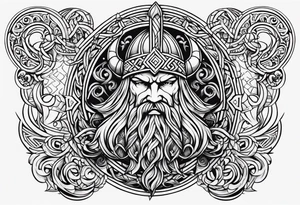 Viking ornament tattoo idea