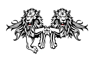 Irish with lions tattoo idea