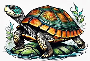 turtle rabbit tattoo idea