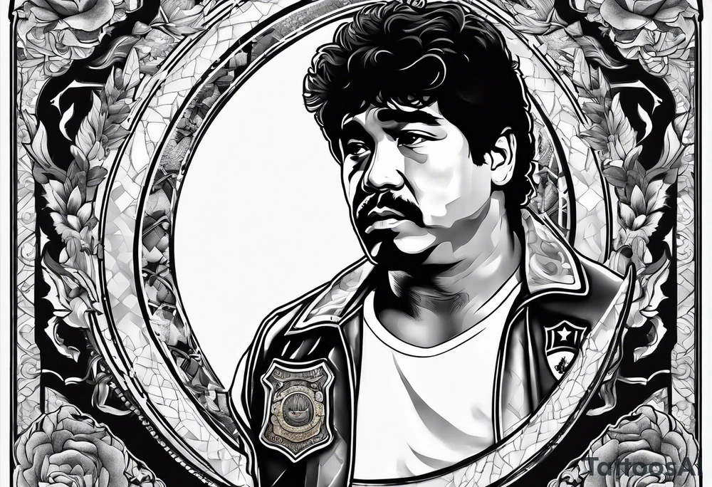 Diego Maradona tattoo idea