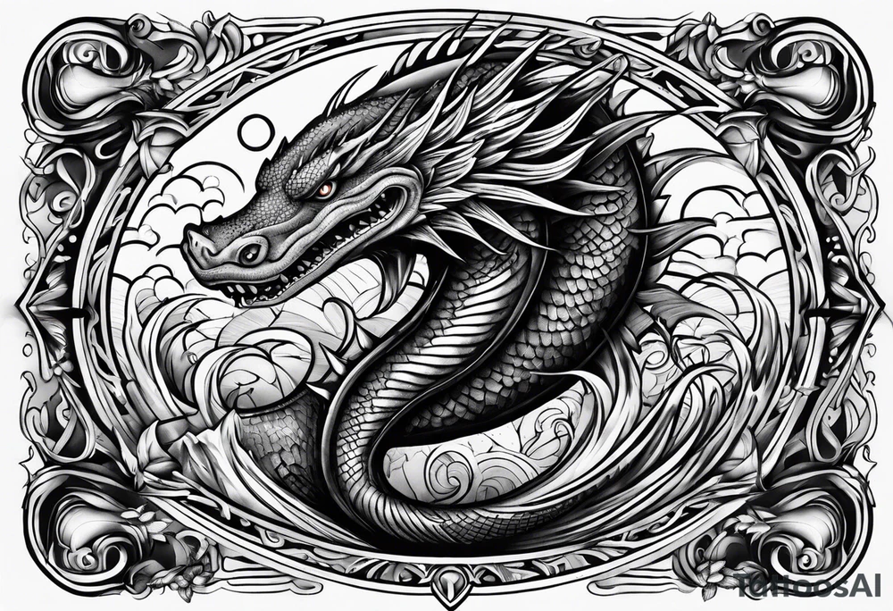 Leviathan forearm tattoo tattoo idea