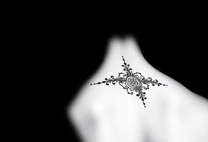Henna tattoo on wrist in black background tattoo idea