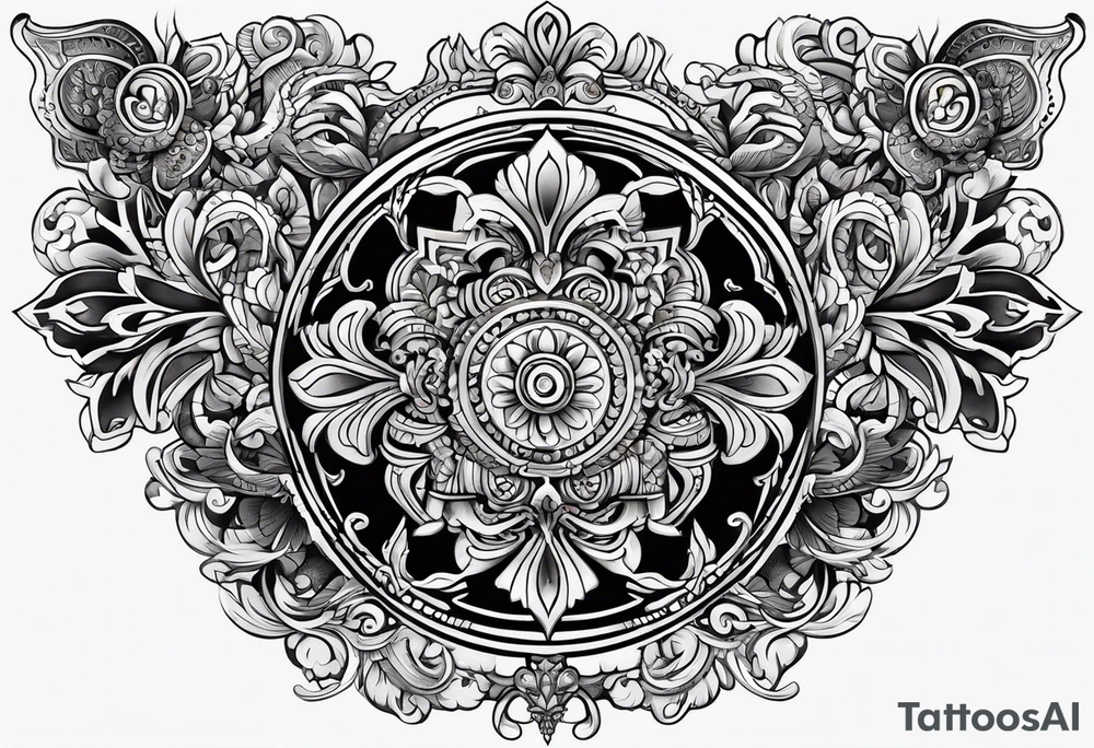 Ukrainian ornament tattoo idea