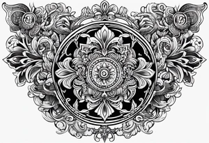 Ukrainian ornament tattoo idea