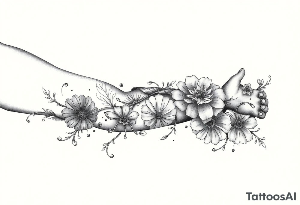 Black woman, survival, blessed tattoo idea