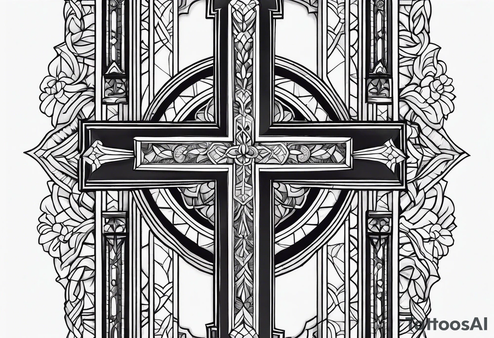 a cross on my forearm tattoo idea