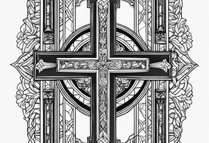 a cross on my forearm tattoo idea