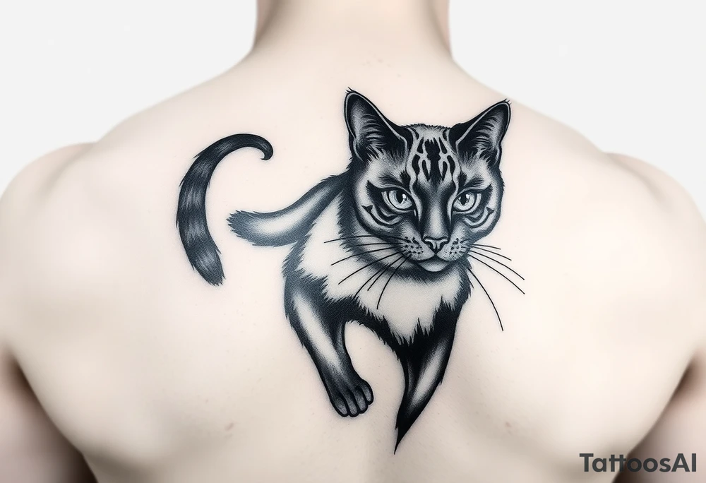 Black Cat tattoo idea