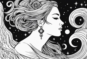 Aquarius sign tattoo idea