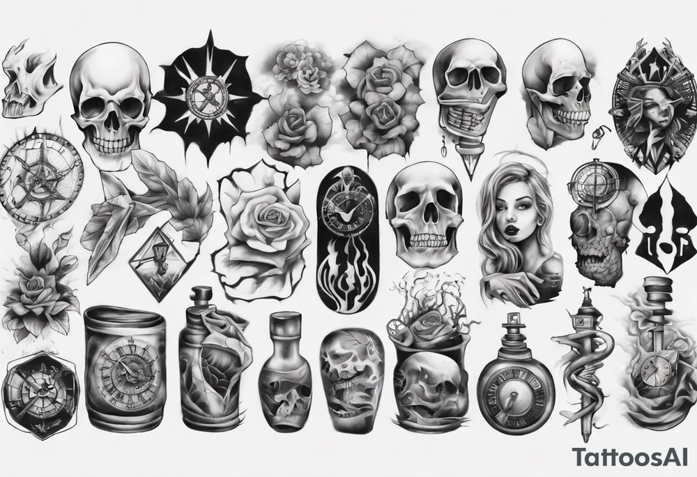 UNDERGROUND THEME TATTOO SLEEEVE tattoo idea
