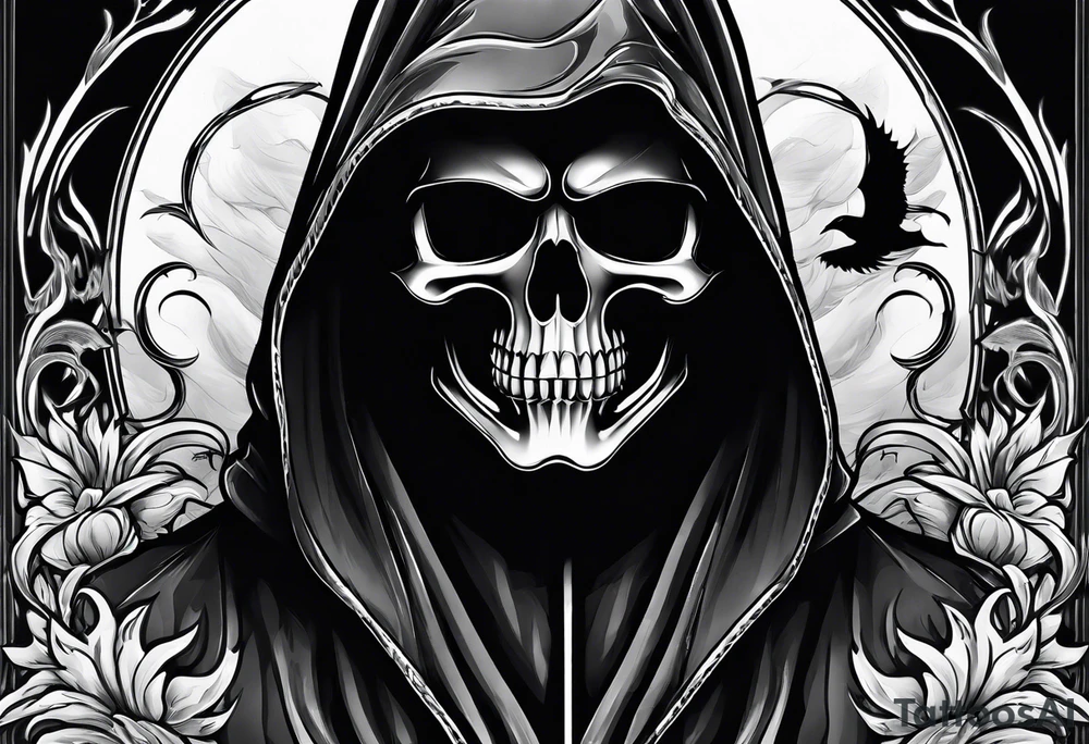 GRIM REAPER
WITH SMOKE tattoo idea