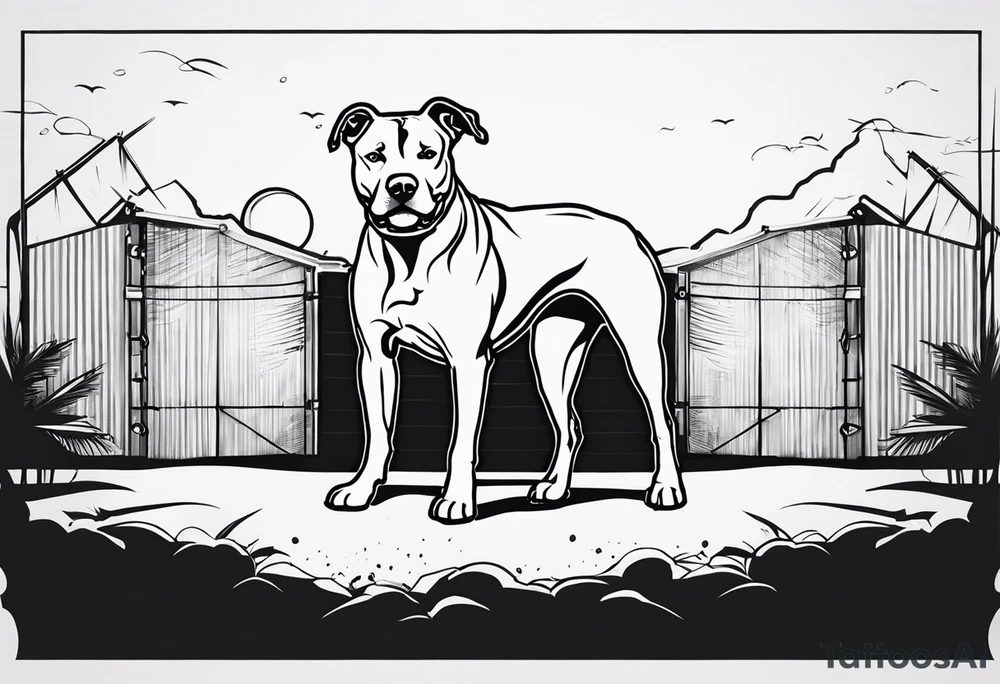 Pitbull, army, christian tattoo idea