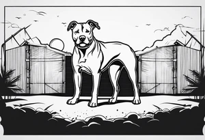 Pitbull, army, christian tattoo idea