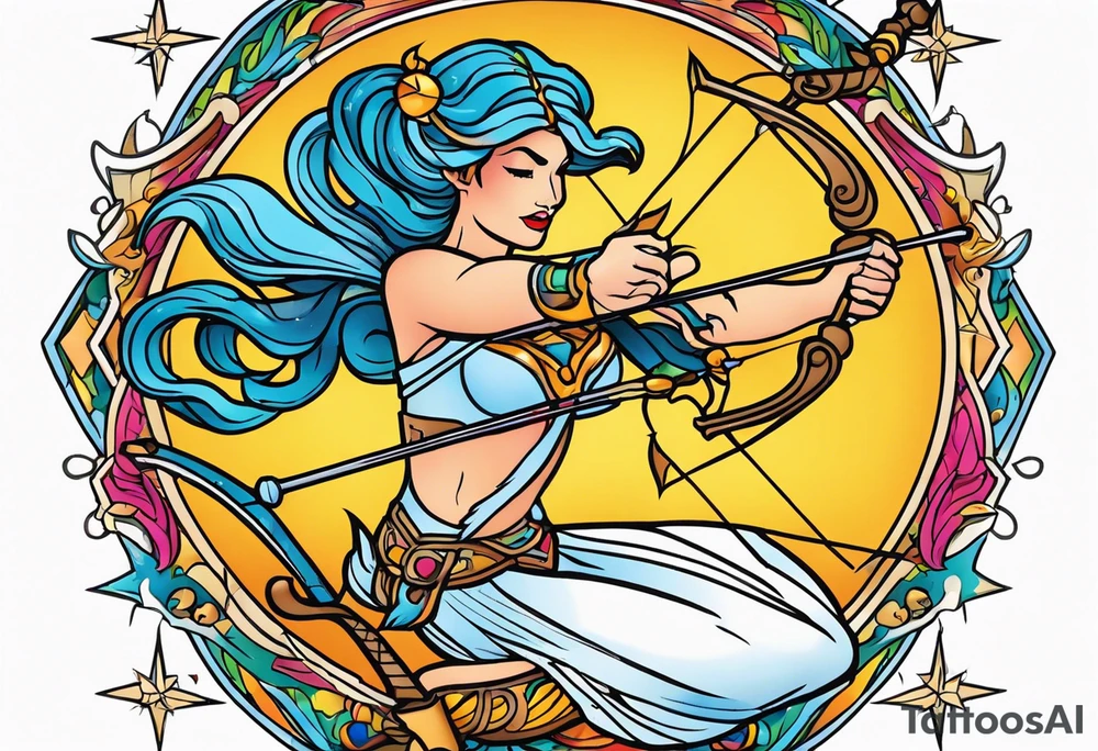 sagittarius, faith, strong tattoo idea
