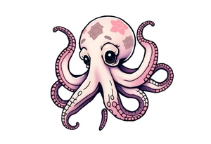 cute cartoon cocktopus , tattoo idea