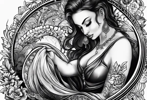 Writing "Be comfortable with being uncomfortable" tattoo idea