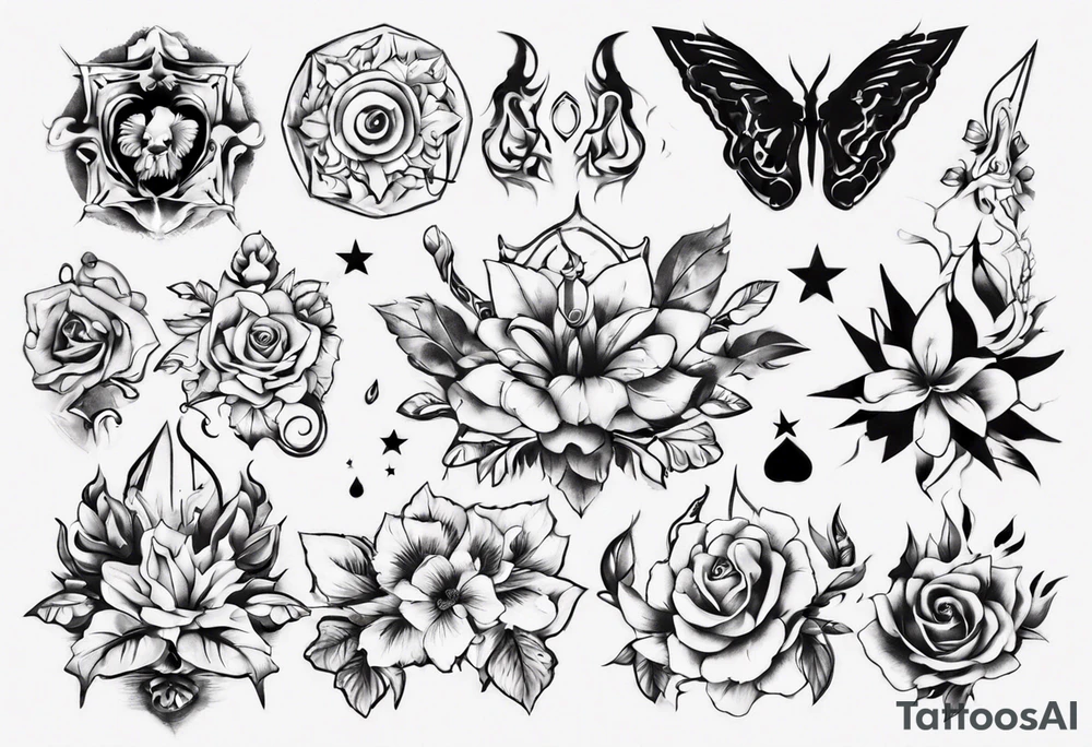 На всю руку tattoo idea