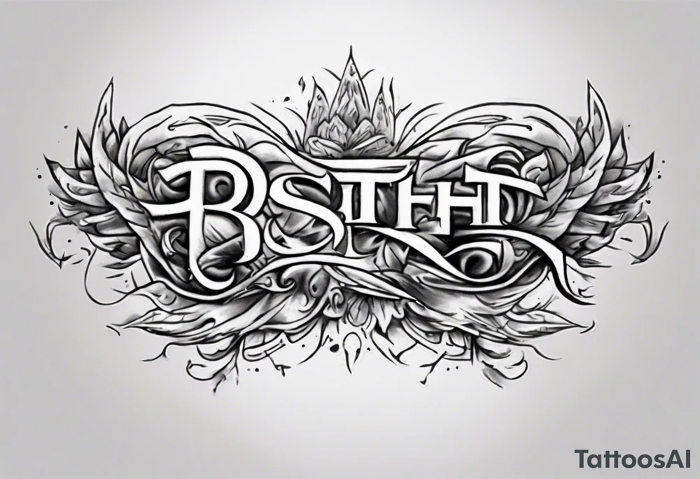 Horizontal inner bicep tattoo. “walk by faith, not by sight” modern tattoo tattoo idea