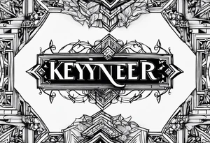 Keyneer name tattoo idea