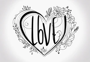 Includes my children’s names Luca, Davis, Tatum and my wife Eden along with the words Love, Patience, Kindness, Humility tattoo idea