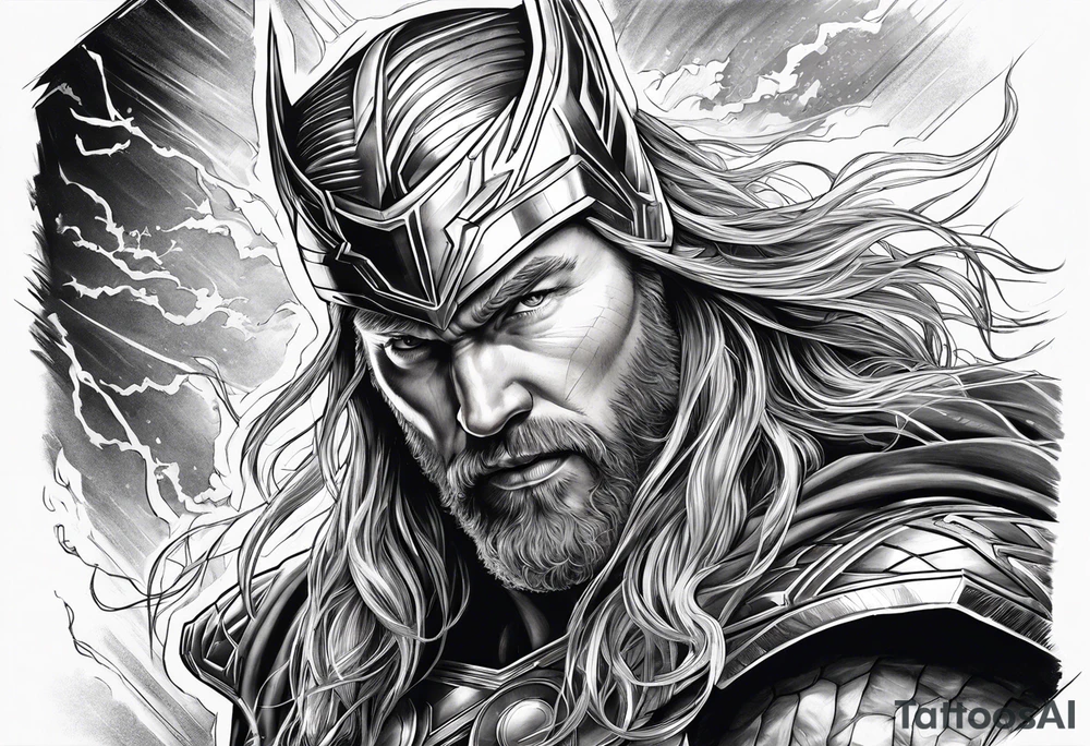 Thor im Kampf tattoo idea
