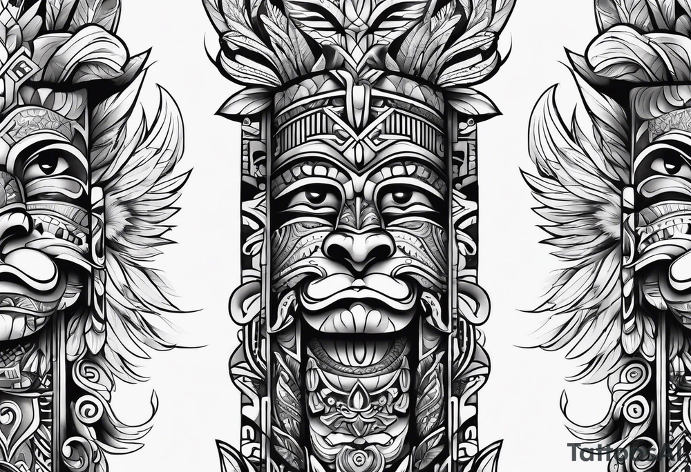 Totem pole tattoo idea