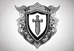 Valhalla  

 shield sword tattoo idea