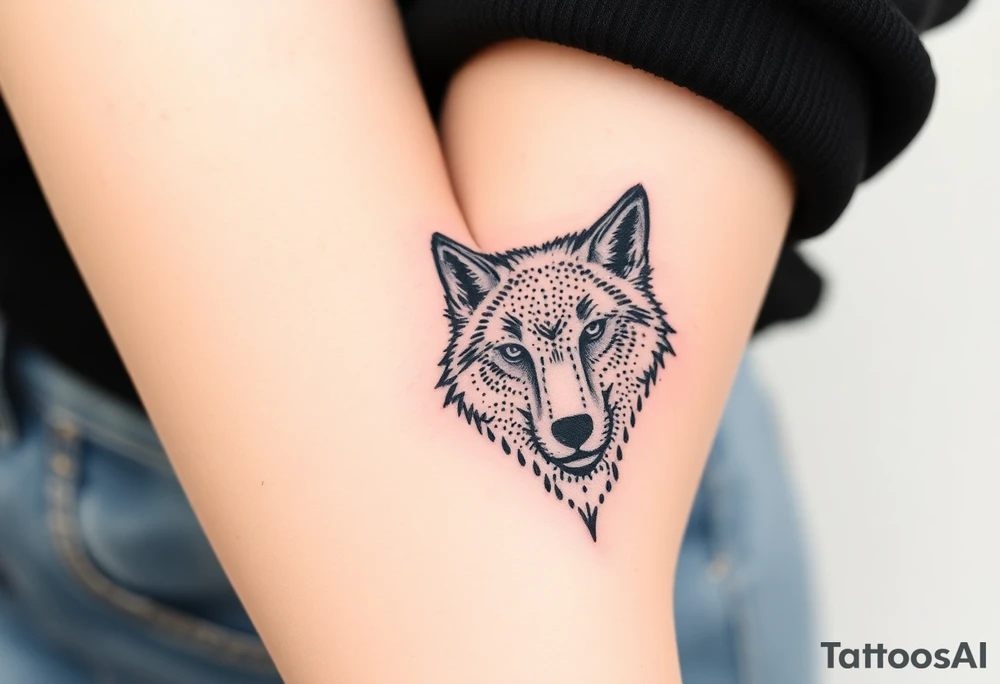 Wolf tattoo idea
