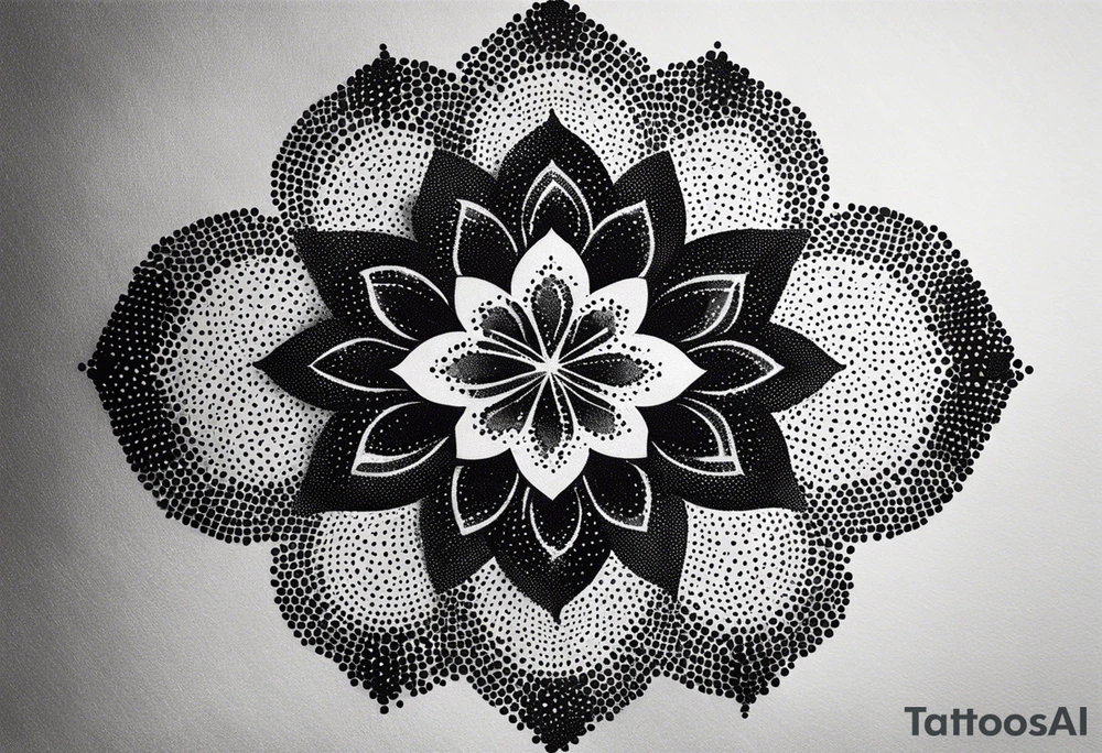 Geometric pattern tattoo idea