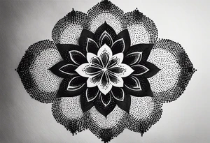Geometric pattern tattoo idea