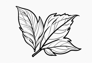 Leaf tattoo idea