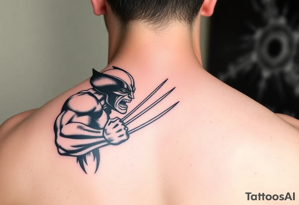 Marvels Wolverine fighting the incredible hulk tattoo idea