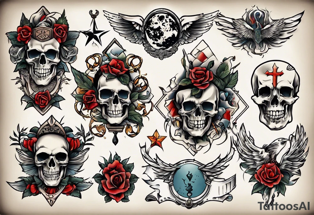Змея дерется с Орлом tattoo idea