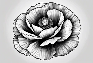 poppy design tattoo idea