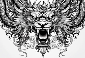 Chinese dragon tattoo idea