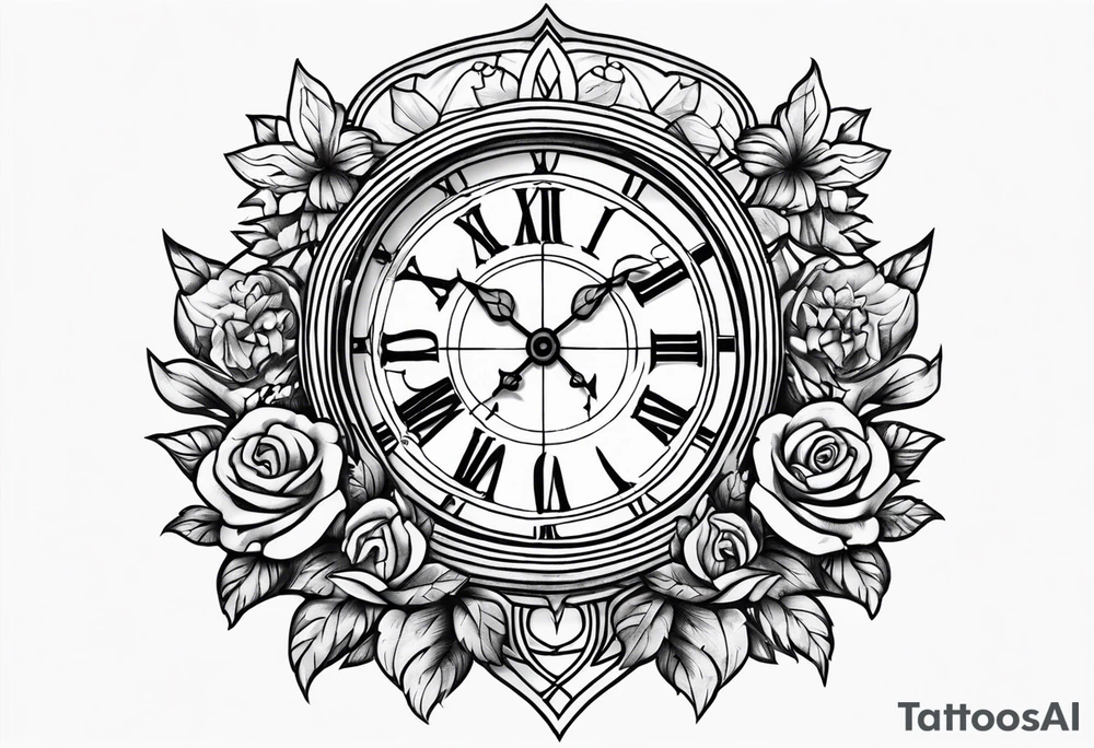 Grateful dead 
clock tattoo idea