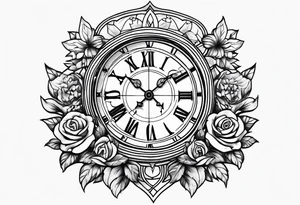 Grateful dead 
clock tattoo idea