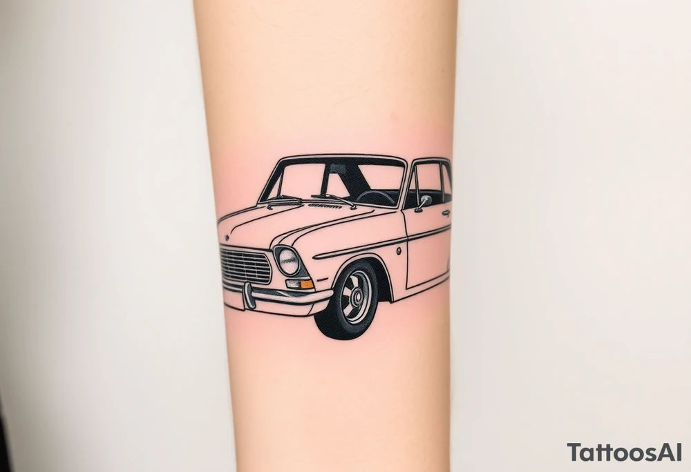 Lowered holden commodore tattoo idea