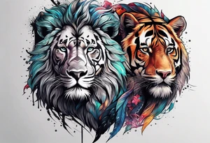 Alpha group of animals tattoo idea
