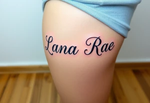 Lana Rae tattoo idea