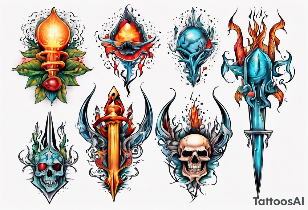 trident tattoo idea