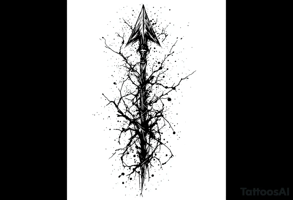 arrow that stands down tattoo idea