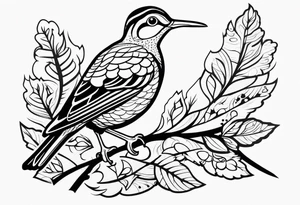 american woodcock tattoo idea