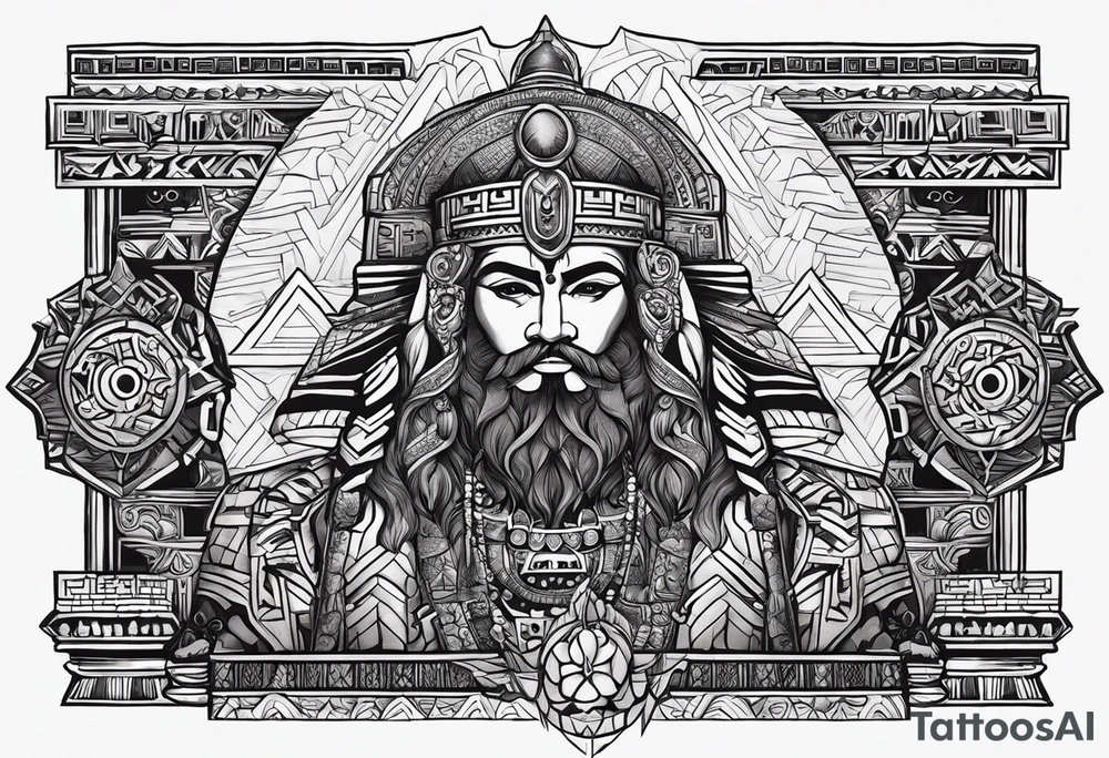 A story about the gods of the Sumerian empire and their culture. tattoo idea