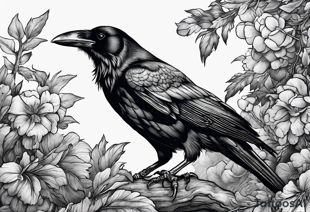 Crows picking at a carcass tattoo idea