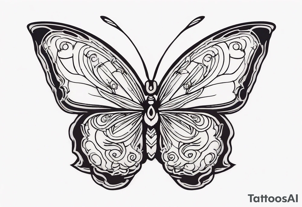 butterfly tattoo idea