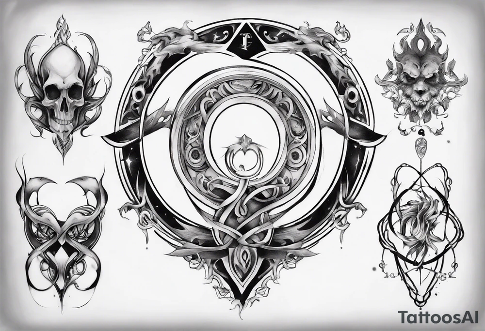 a infinity loop with the IV tattoo idea