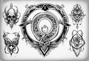 a infinity loop with the IV tattoo idea