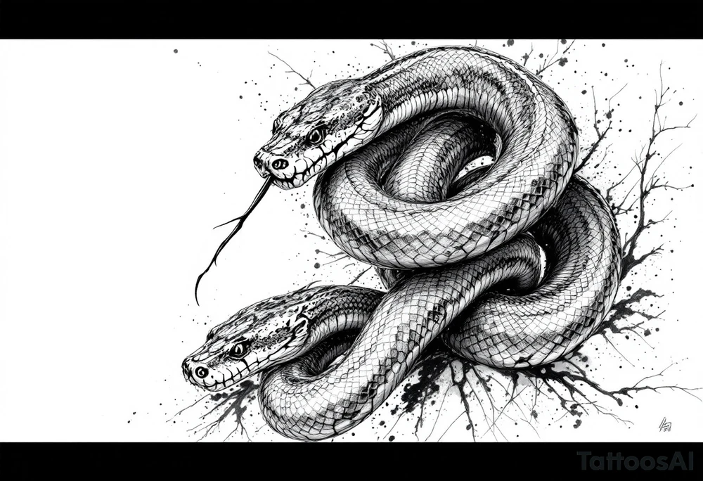 snakes tattoo idea