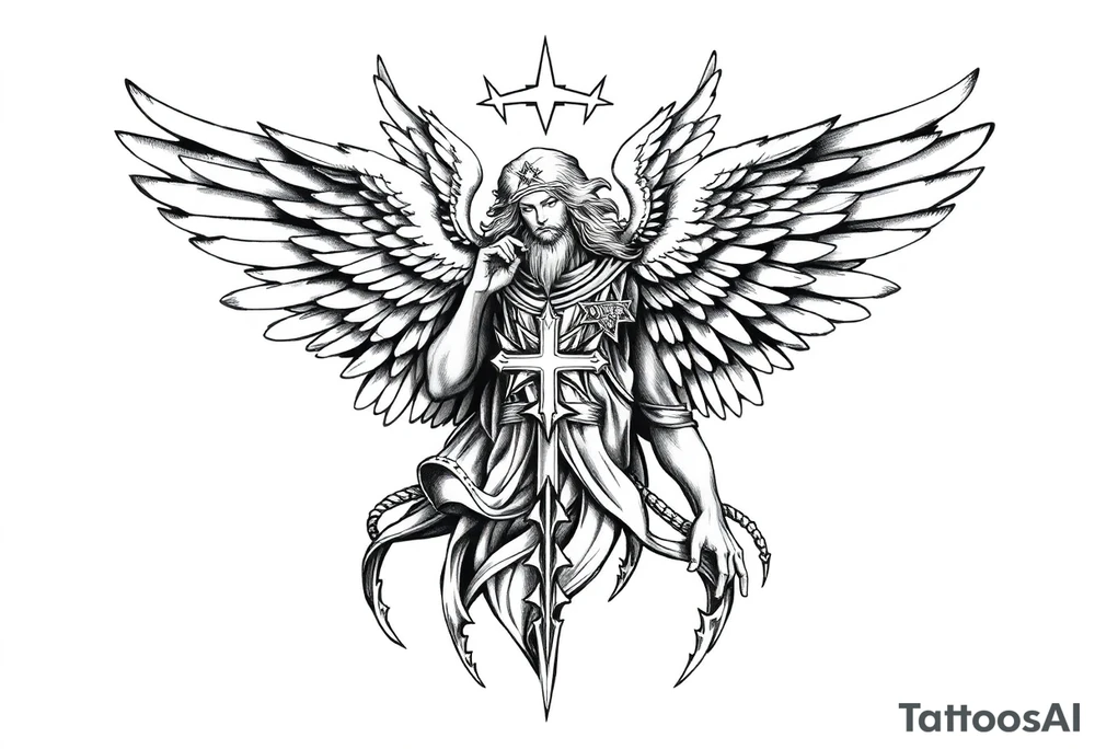 Holy Archangel, Biblical, Christianity, Archangel Michael, Hebrew, Guards of Christianity tattoo idea
